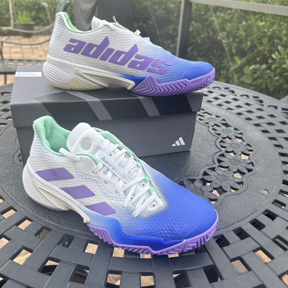 Adidas Barricade Low Lucid Blue Violet Fusion Women's Tennis Shoes HP7417